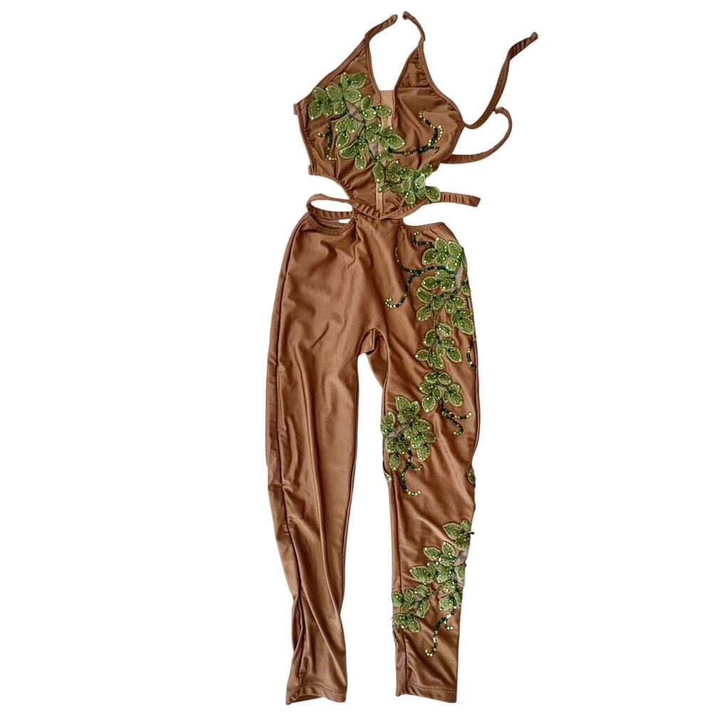 Dance Culture Designs Miami Kids Embroidered Rhinestone Dance Costume Fairy MC